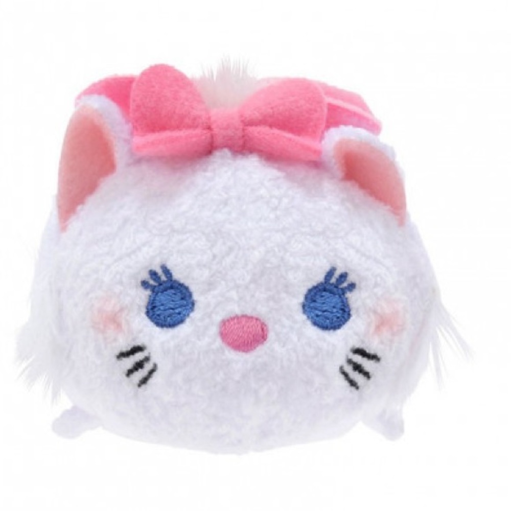 Japan Disney Store Marie Tsum Tsum Plush Keychain/Bag Charm, NWT.